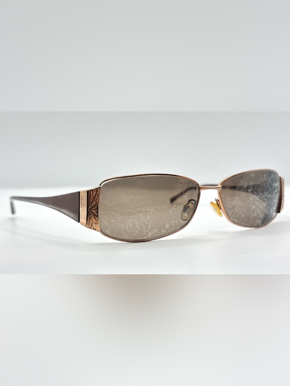 Celine Dion Eyes CD4506 Bronze Oval Sunglasses Frames Only